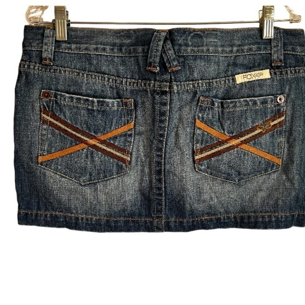 Fox Racing Denim Micro‎ Mini Skirt - Picture 2 of 10